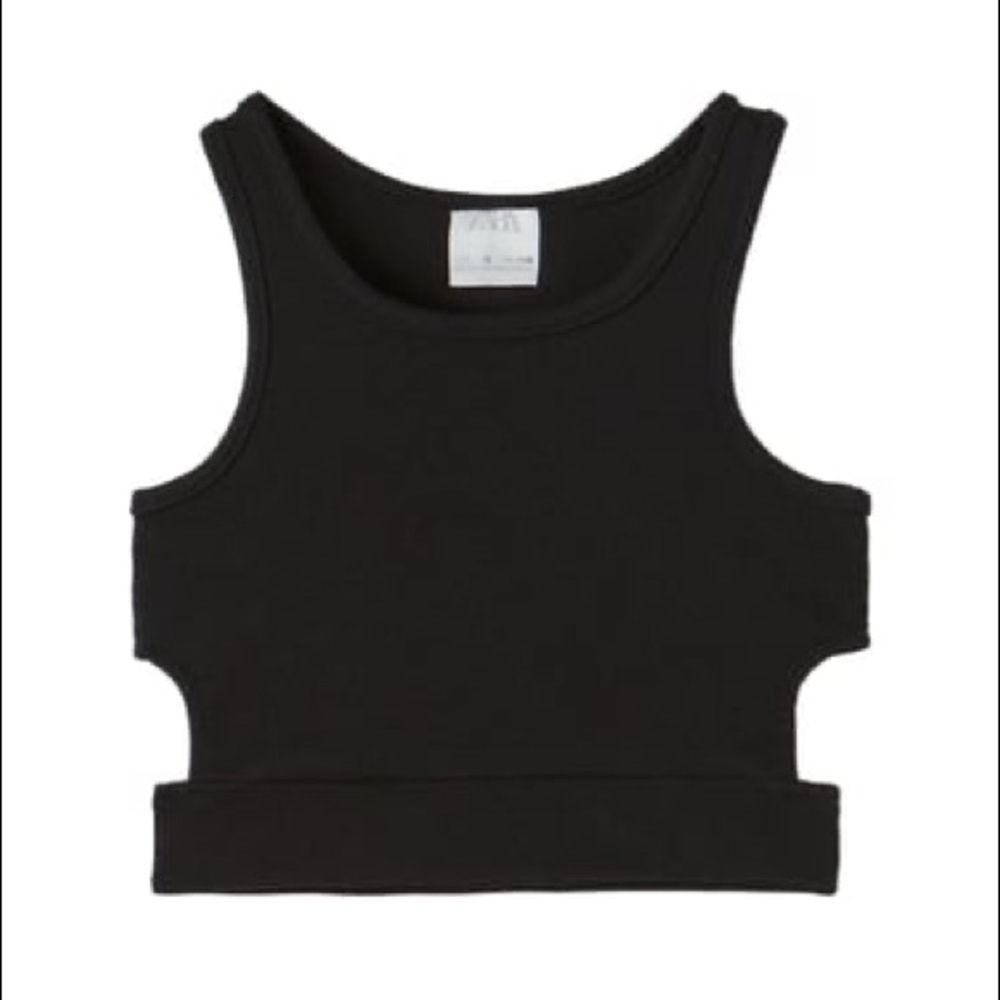 Zara Black Crop top